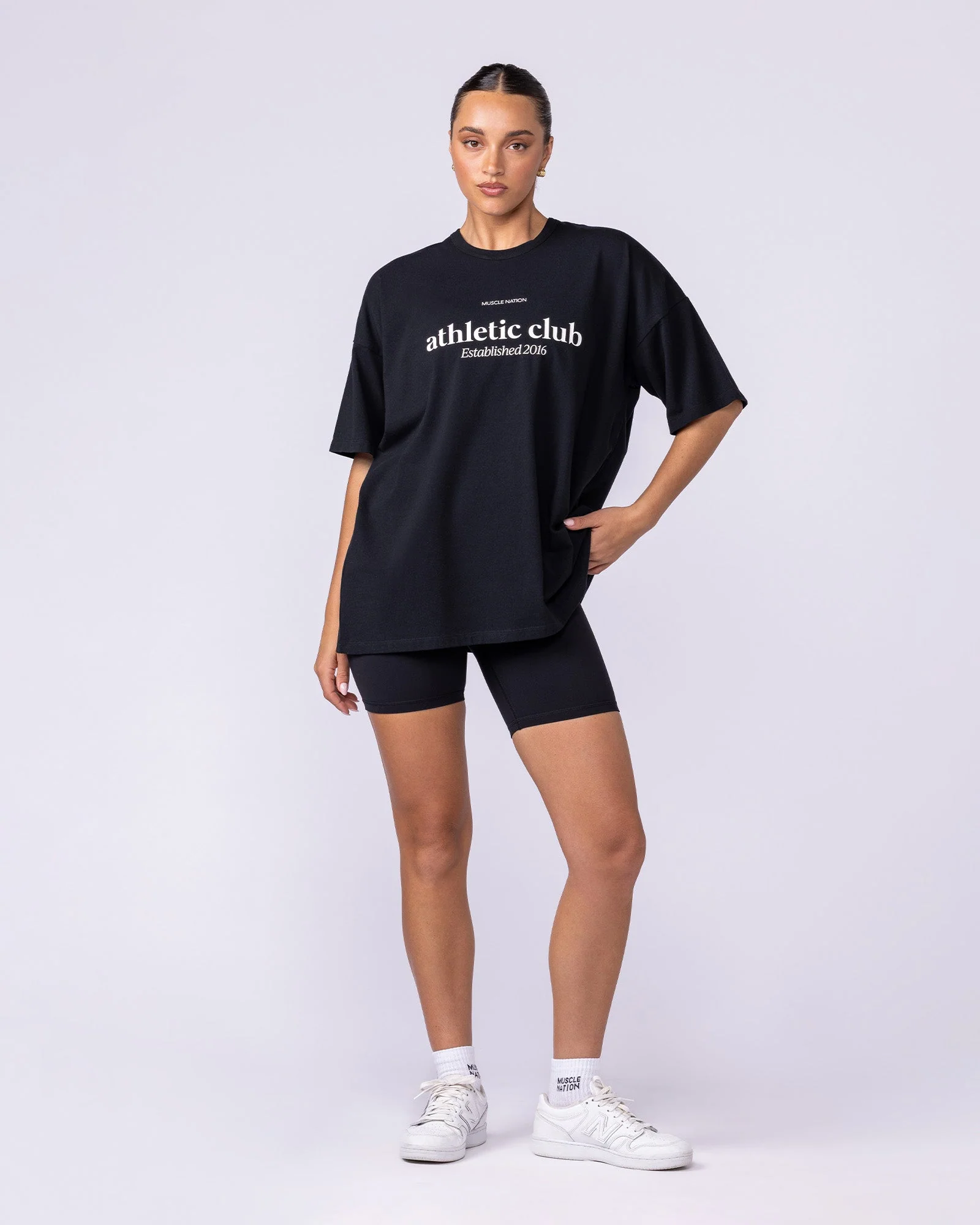 Athletic Club Oversized Tee - Black - Image 6
