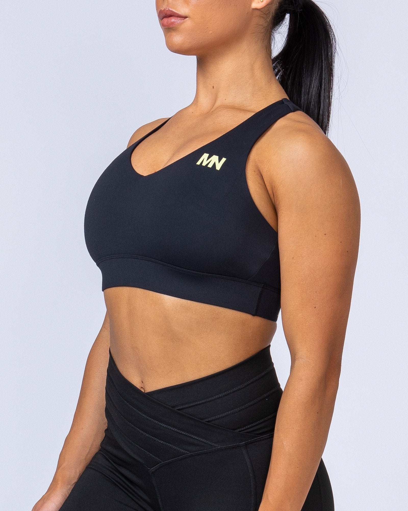 Comfort Bra - Black with Acid Lime - Image 6