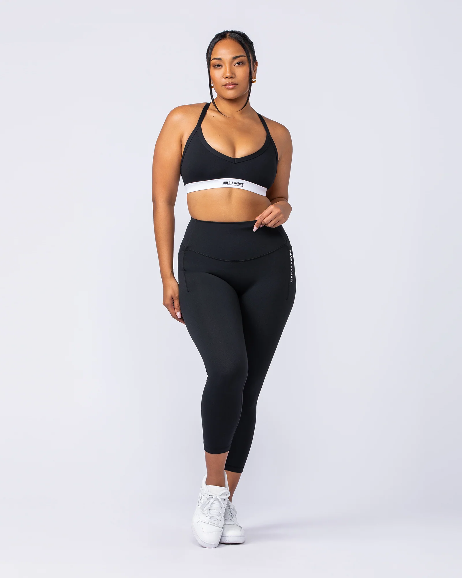 Core Pocket 7/8 Leggings - Black - Image 6