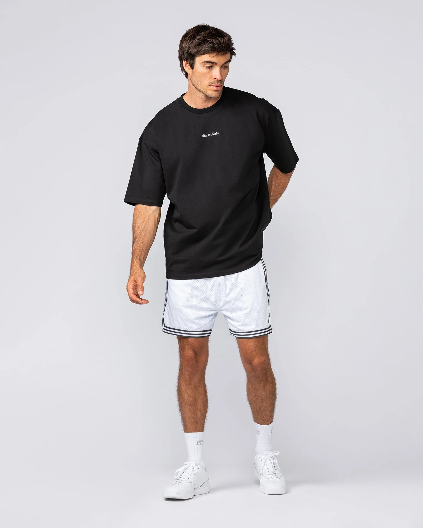 Courtside Basketball 5" Shorts - White - Image 6