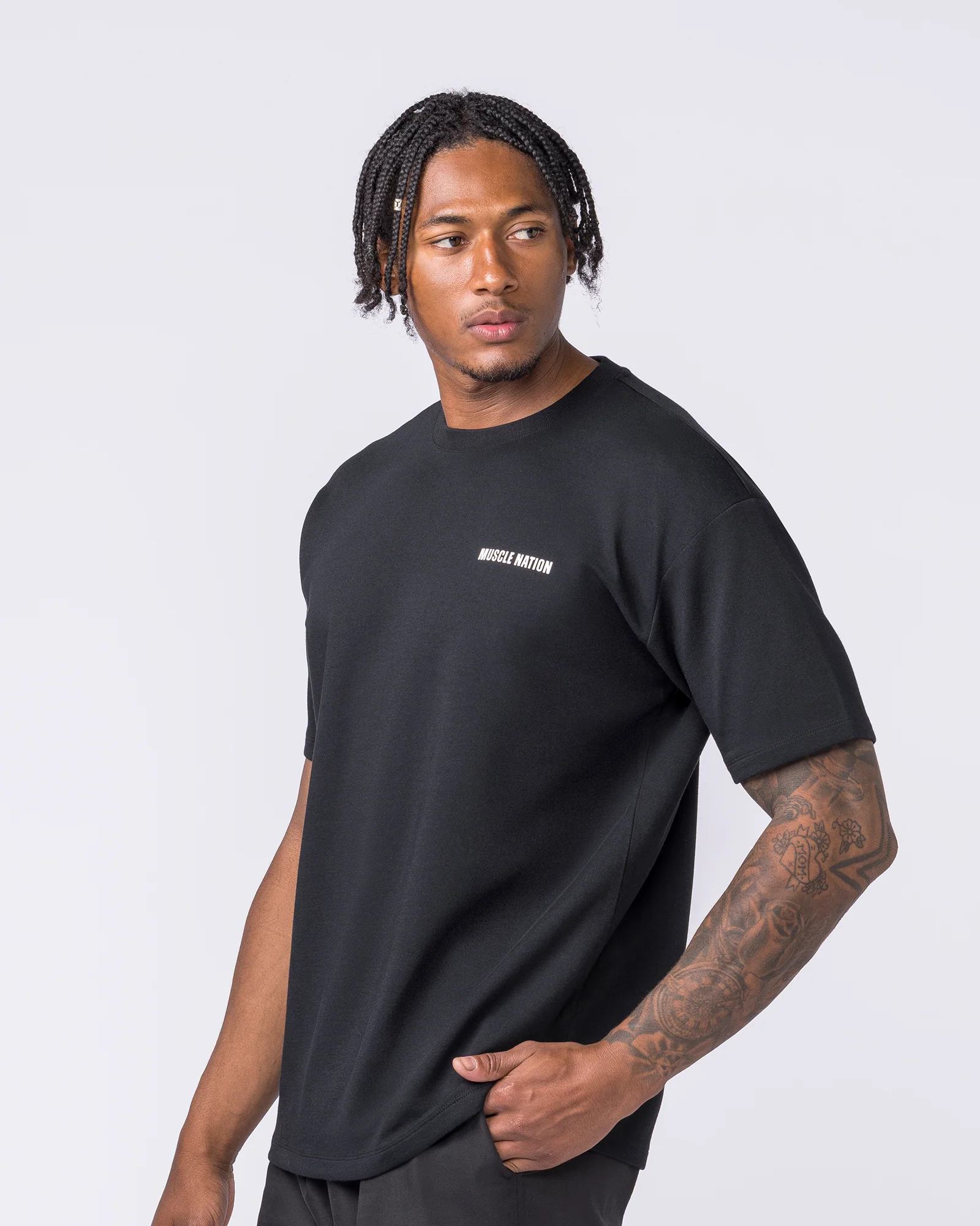 Daily Regular Fit Tee - Black - Image 4
