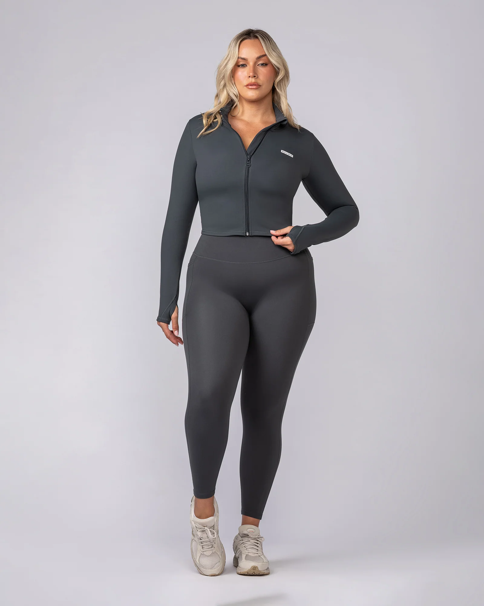 Favourite Cropped Zip Through - Granite - Image 6