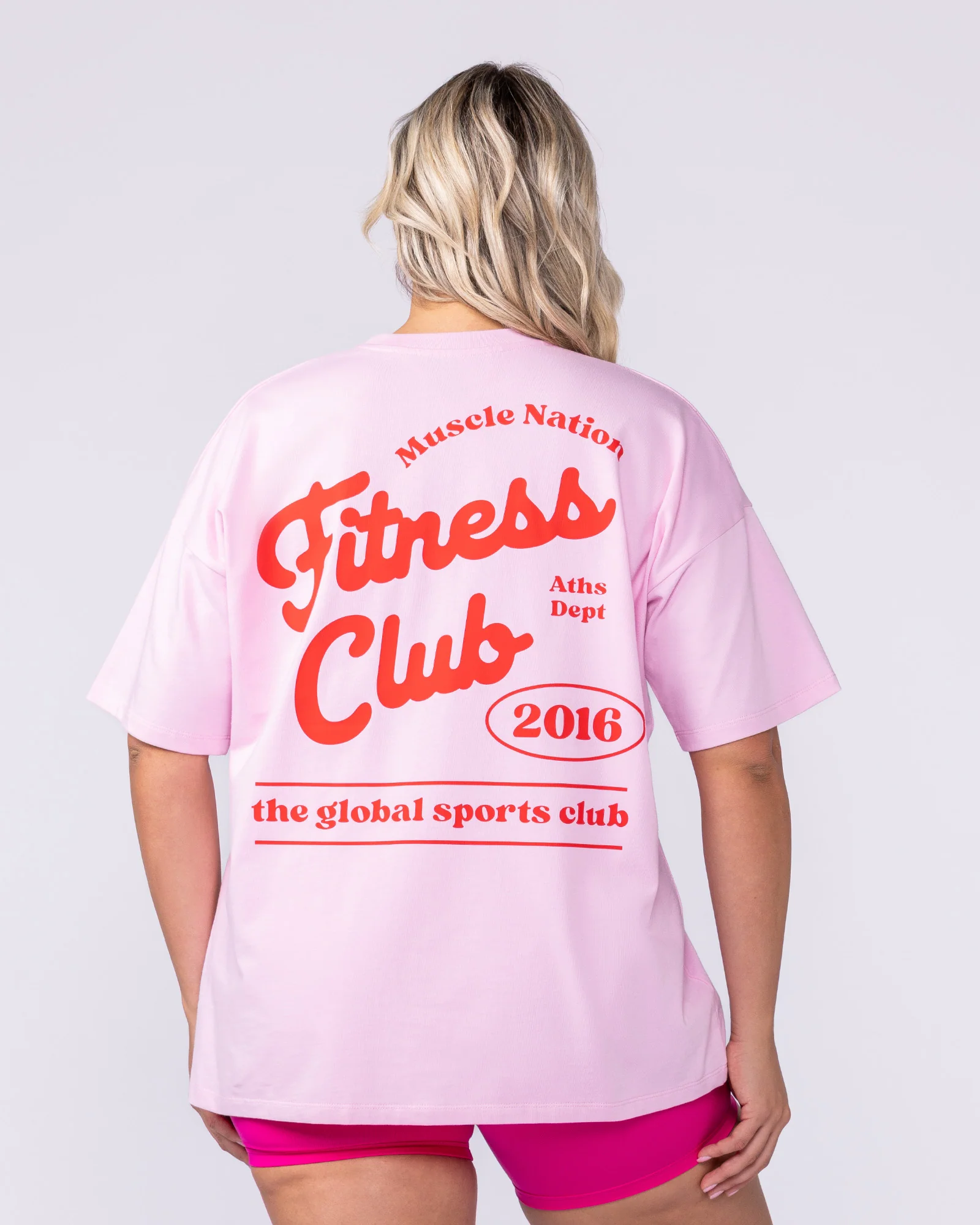 Fizz Oversized Tee - Shell Pink - Image 4