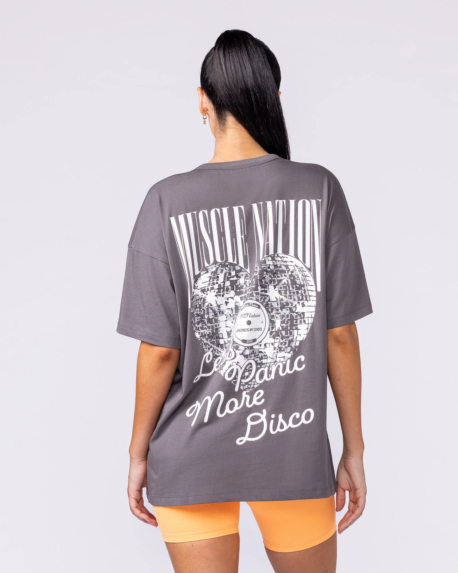 Less Panic More Disco Oversized Tee - Tornado - Image 5
