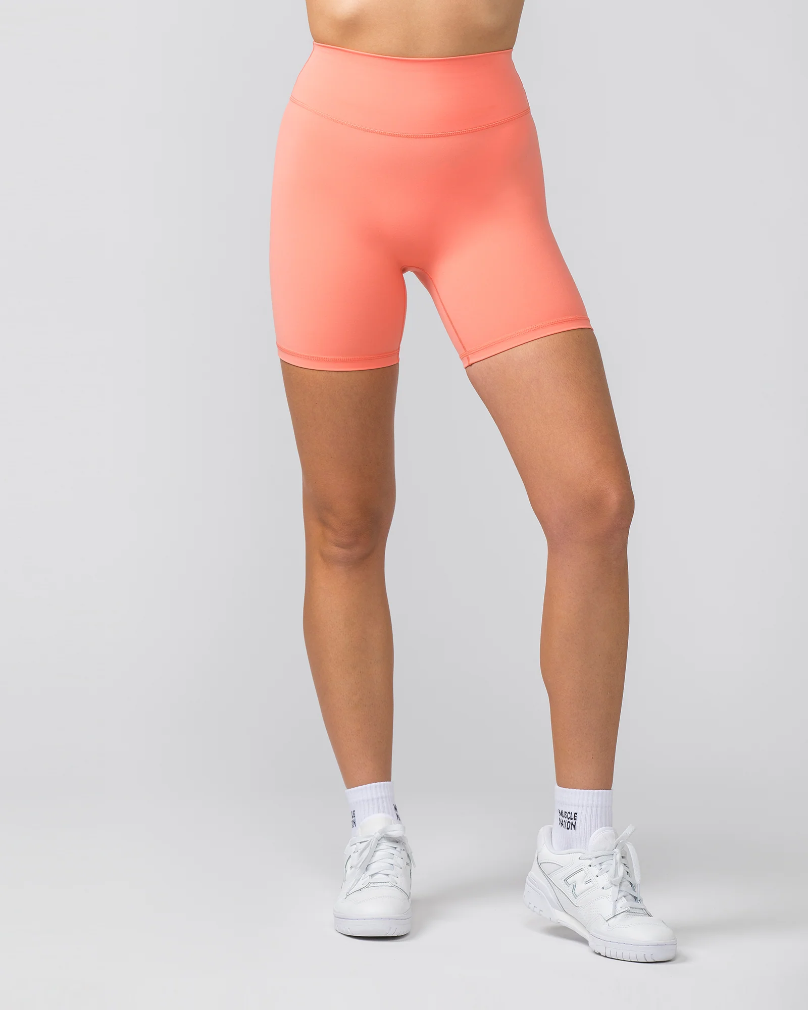 Liberty Zero Rise Bike Shorts - Peach Pink - Image 2