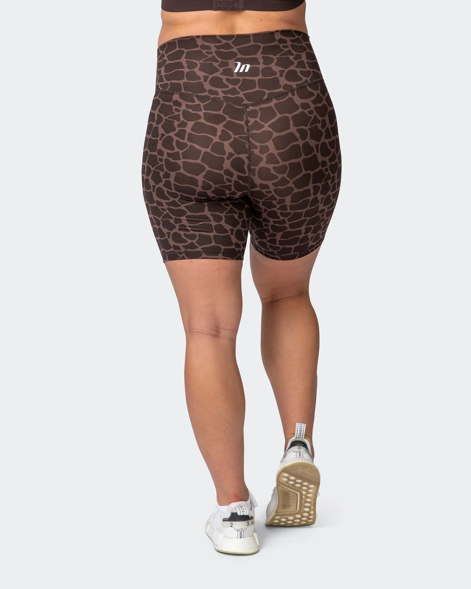 Maternity Everyday Bike Short - Tonal Giraffe Print - Image 7