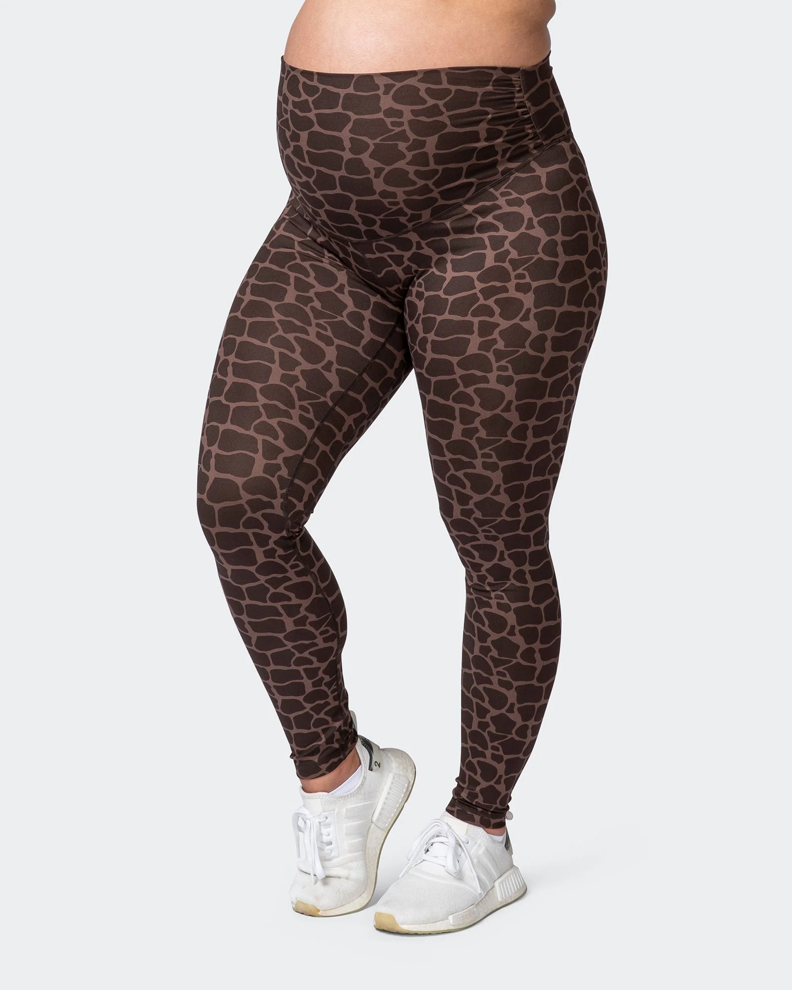 Maternity Everyday Leggings - Tonal Giraffe Print - Image 4