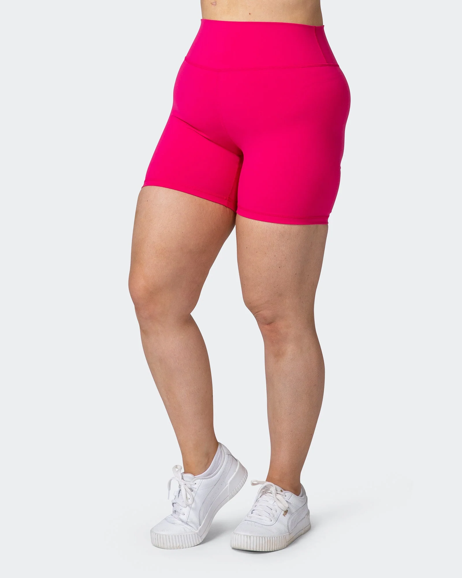 Signature Scrunch Bike Shorts - Pink Punch - Image 3