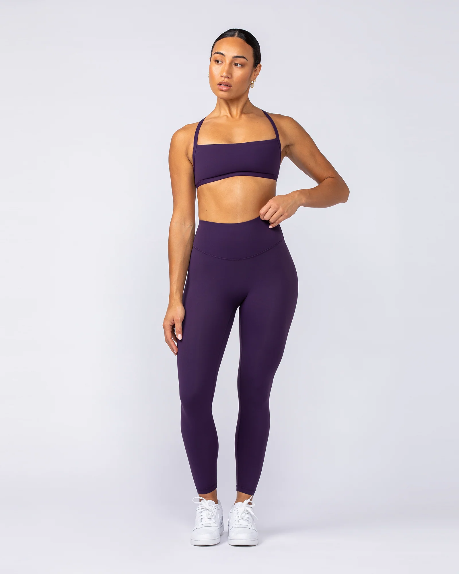 Ultra Aura Ankle Length Leggings - Dark Purple - Image 7