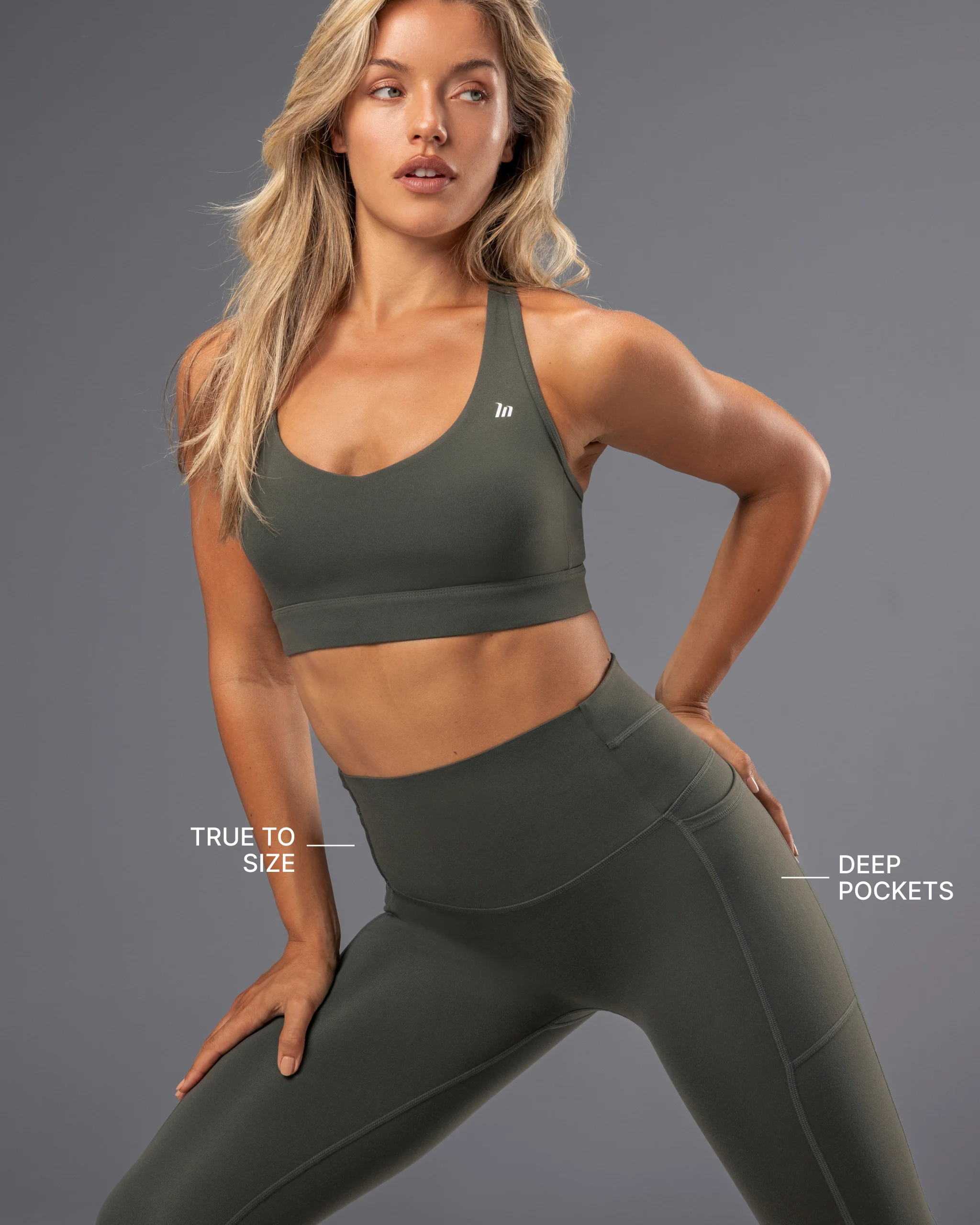 Unrivalled Everyday Pocket Ankle Leggings - Eucalyptus - Image 2