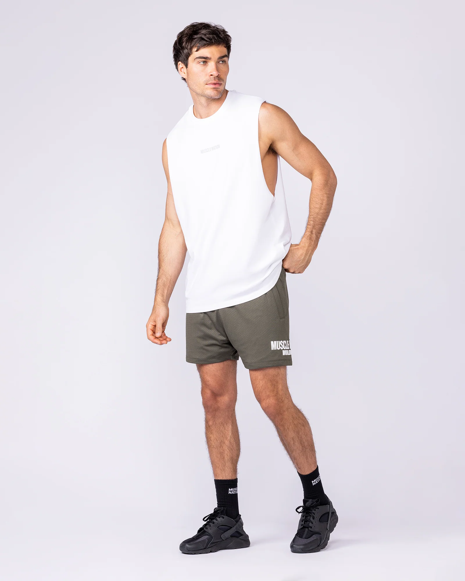 Worldwide Lay Up 3.5” Shorts - Dark Khaki - Image 6