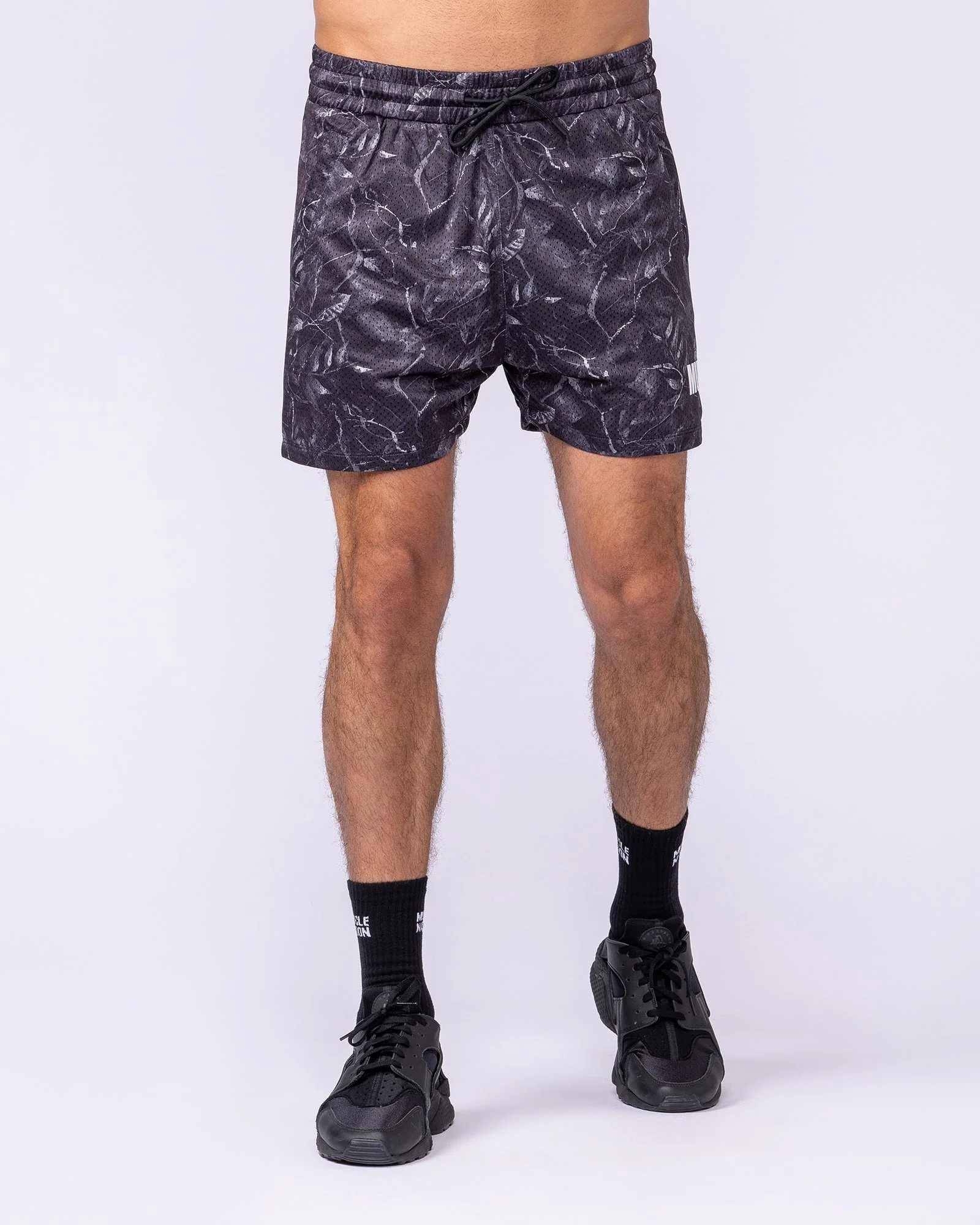Worldwide Lay Up 3.5” Shorts - Tree Camo Monochrome - Image 3