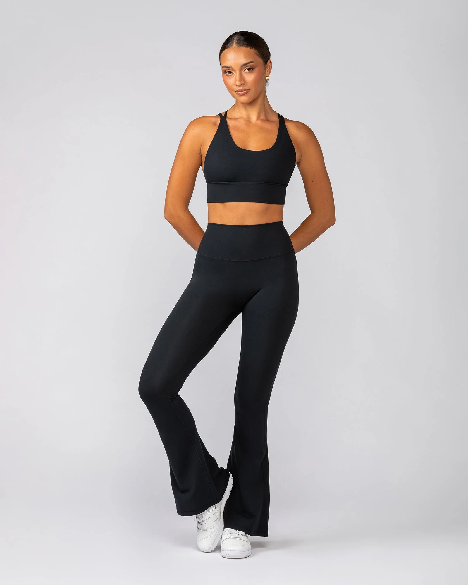 Zero Rise Everyday Flare Leggings - Black - Image 5